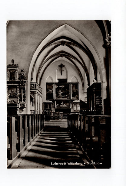 Ansichtskarte Lutherstadt Wittenberg / Stadtkirche