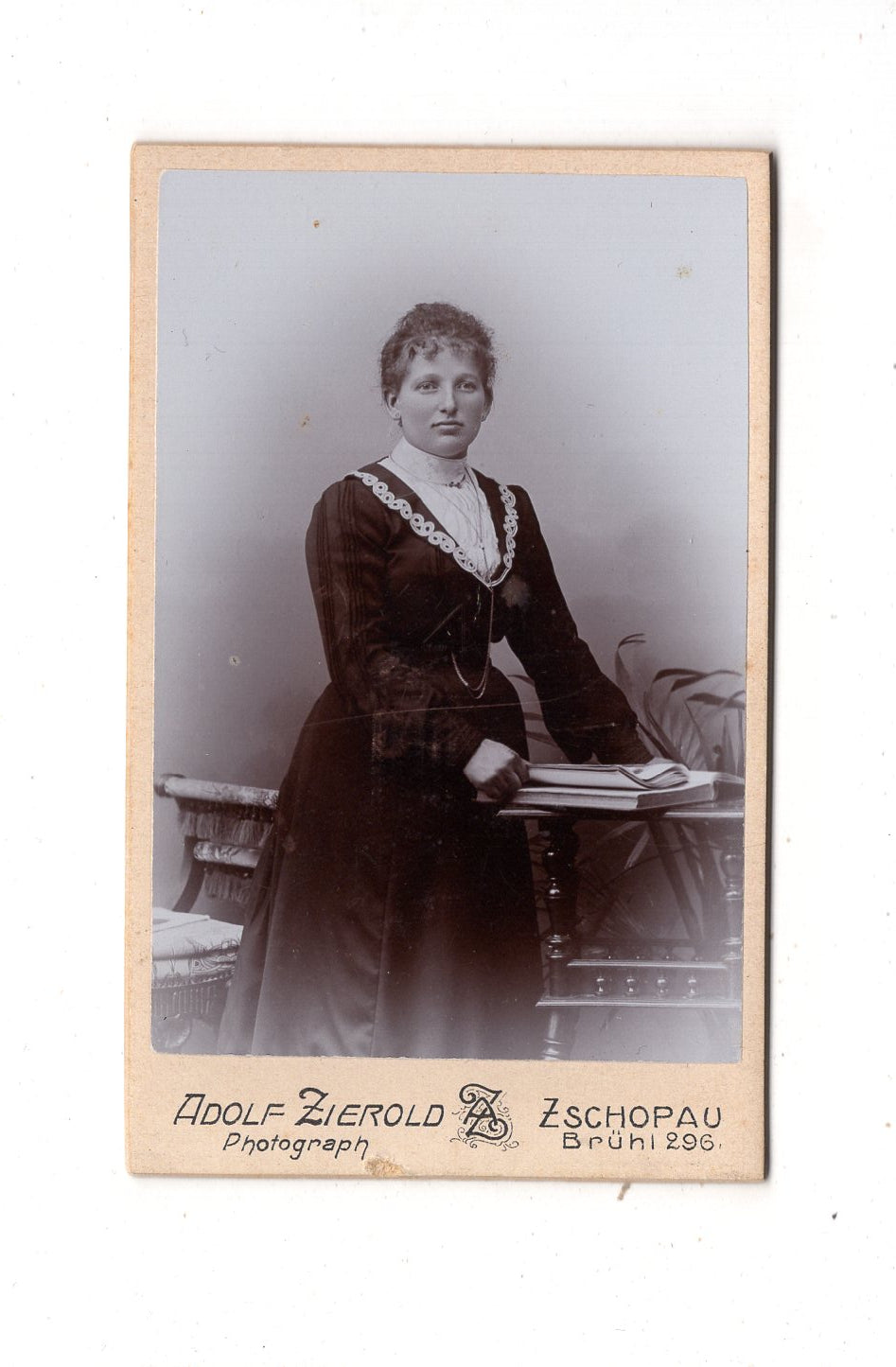 Fotografie Feine Dame - Zschopau 1890er / CDV L1-32