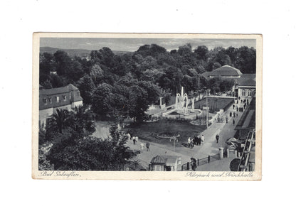 Ansichtskarte Bad Salzuflen / Kurpark und Trinkhalle