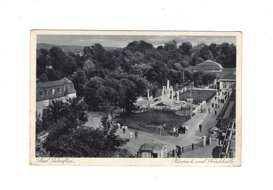 Ansichtskarte Bad Salzuflen / Kurpark und Trinkhalle