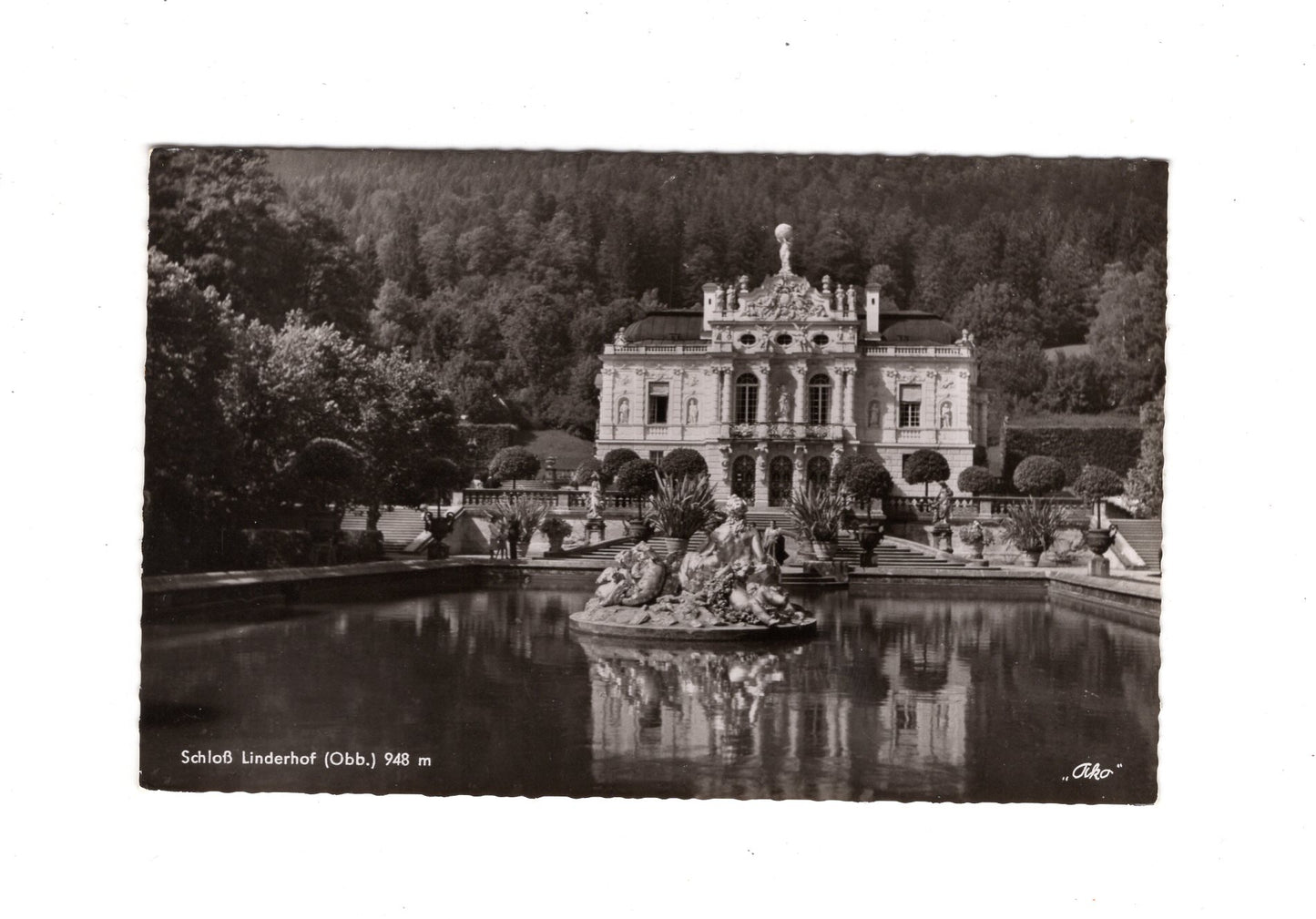 Ansichtskarte Schloss Linderhof / Oberbayern