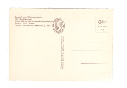 Ansichtskarte Kurhotel Kniebis-Lamm an der Schwarzwaldhochstraße / K1-48