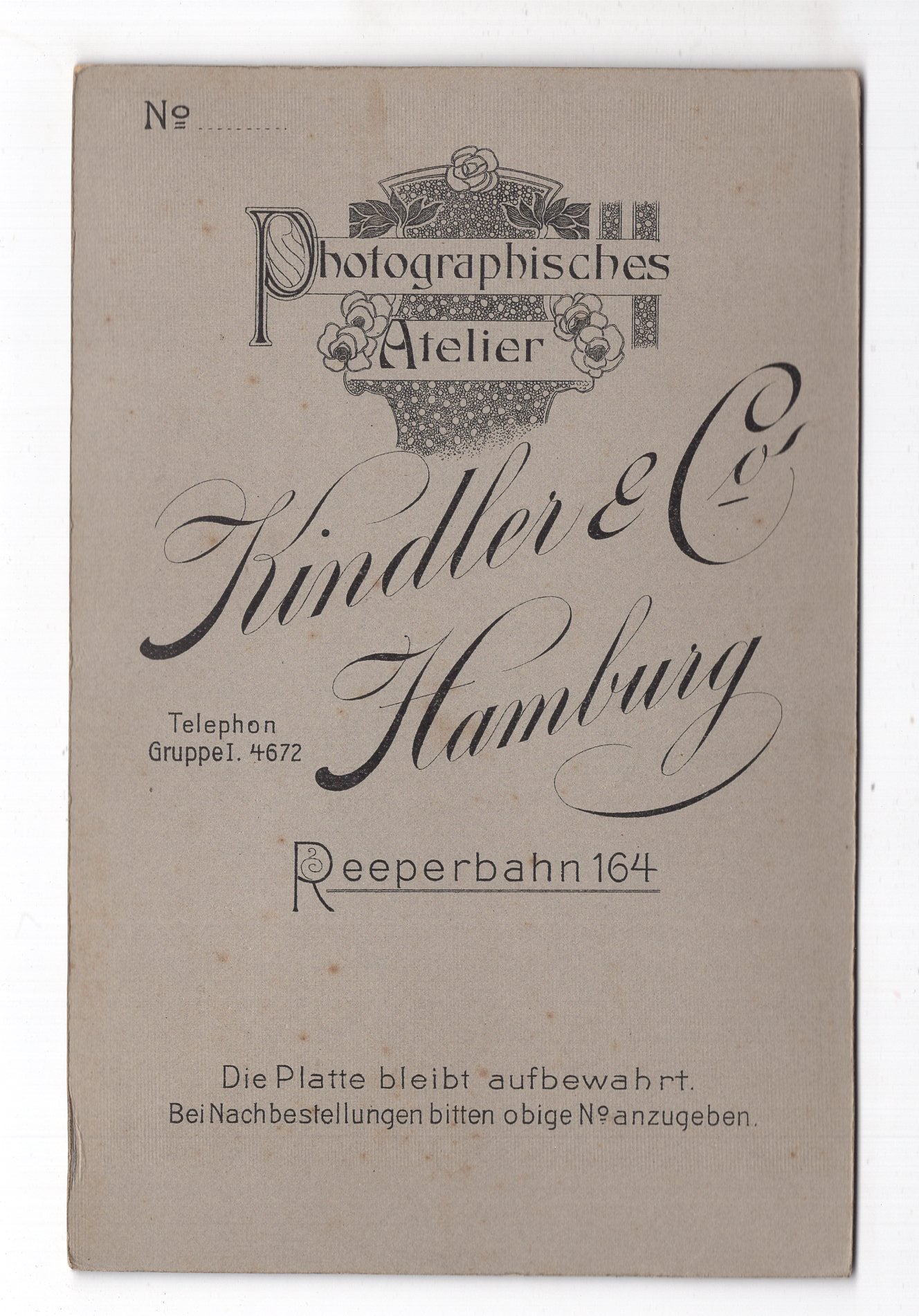 Fotografie Feiner Herr - Hamburg 1910er / CAB W-35