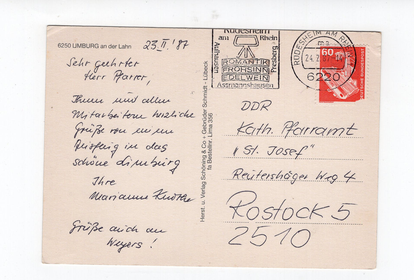 Ansichtskarte Limburg an der Lahn