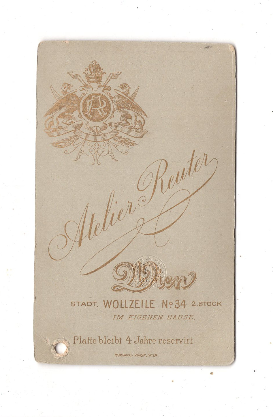 Fotografie Herrenportrait - Wien 1880er