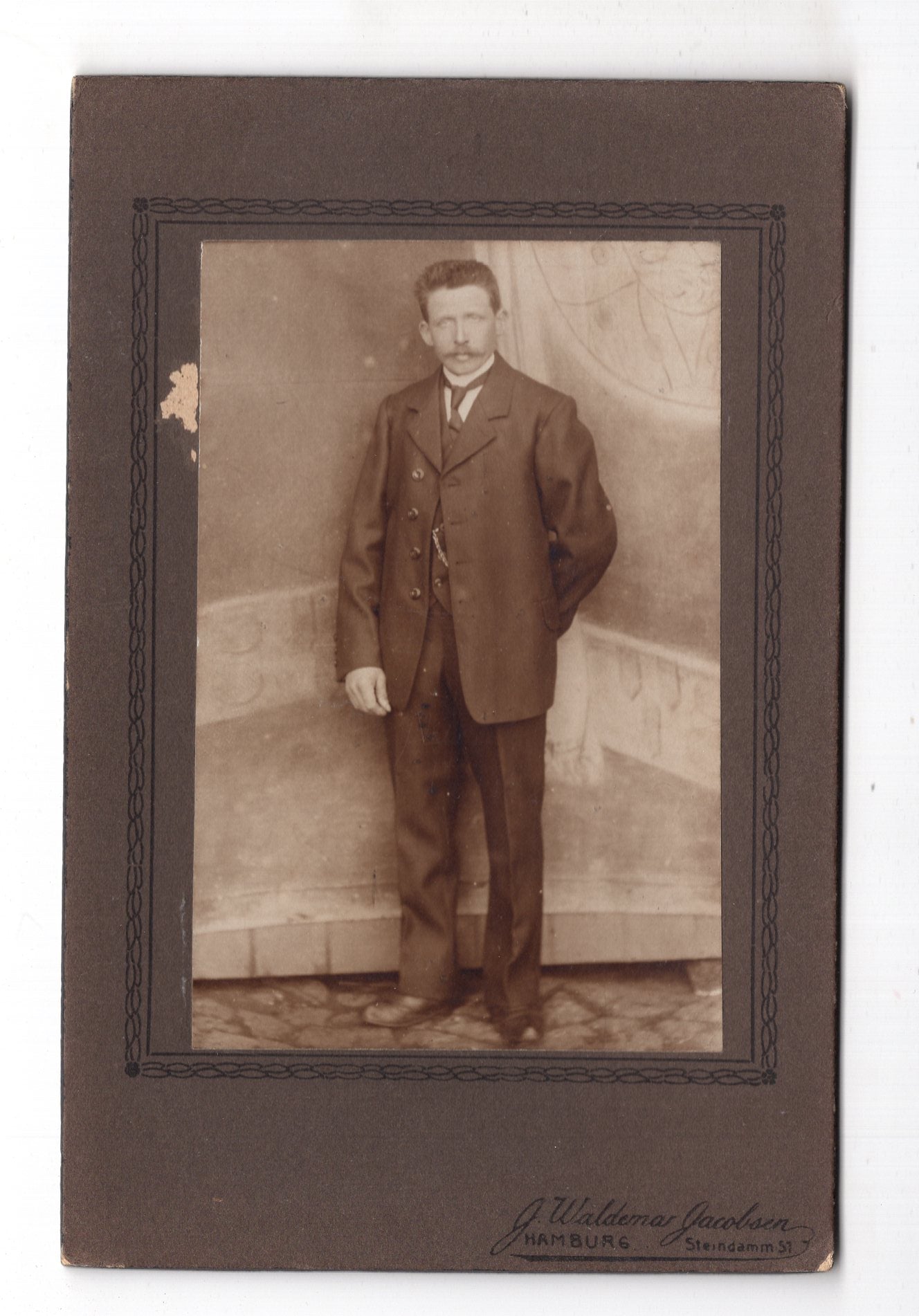 Fotografie Feiner Herr - Hamburg 1910er / CAB W-35