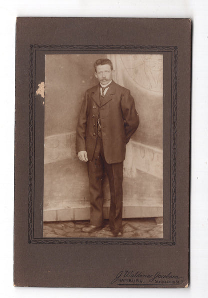 Fotografie Feiner Herr - Hamburg 1910er / CAB W-35
