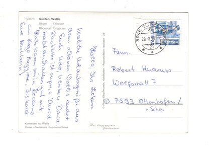 Ansichtskarte Susten / Wallis / Schweiz