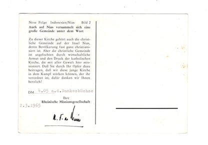 Ansichtskarte Nias / Indonesien