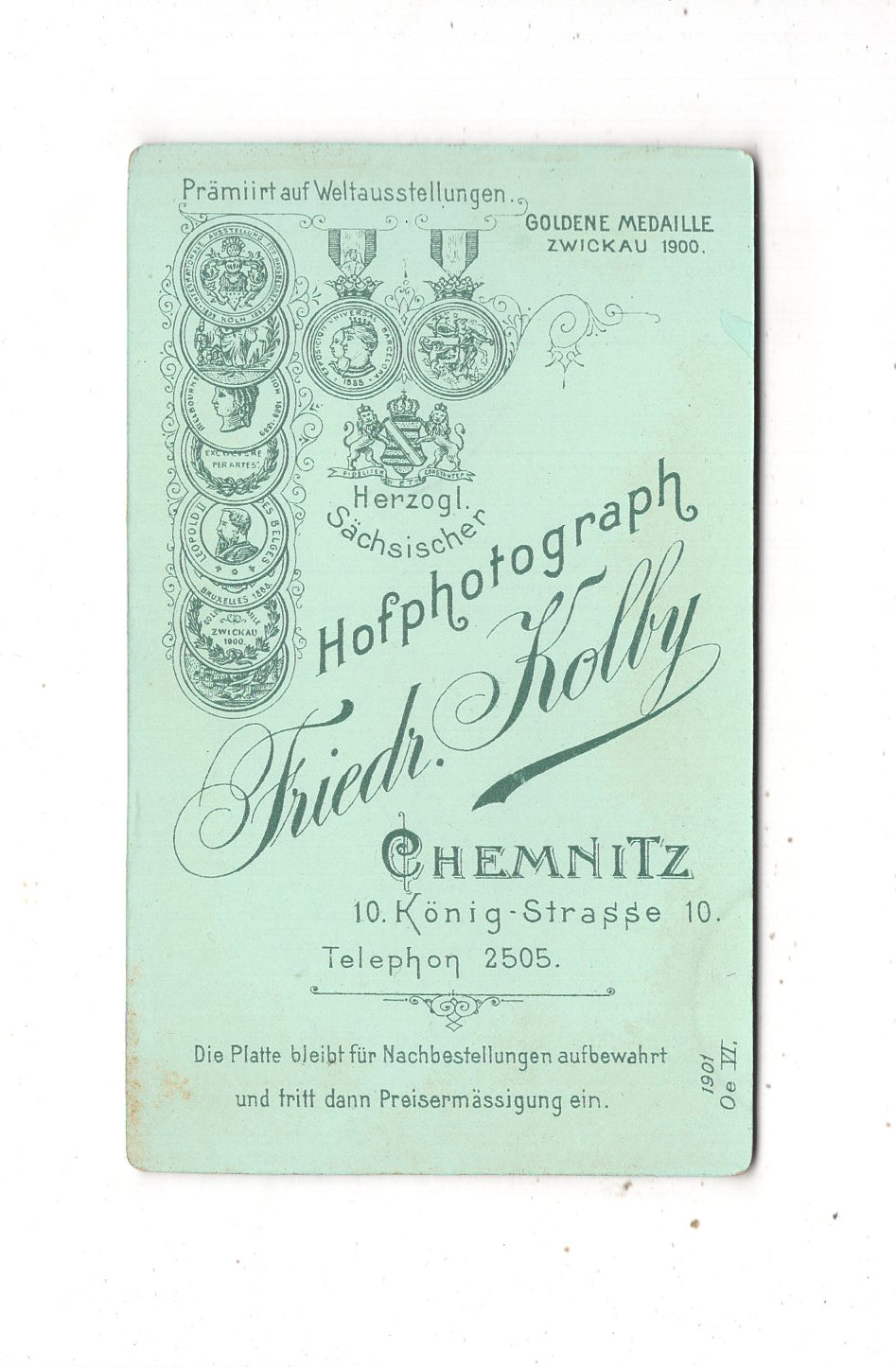 Fotografie Feines Paar - Chemnitz 1901