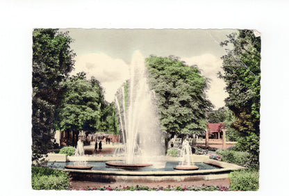 Ansichtskarte Bad Salzuflen / Leuchtfontäne im Kurpark