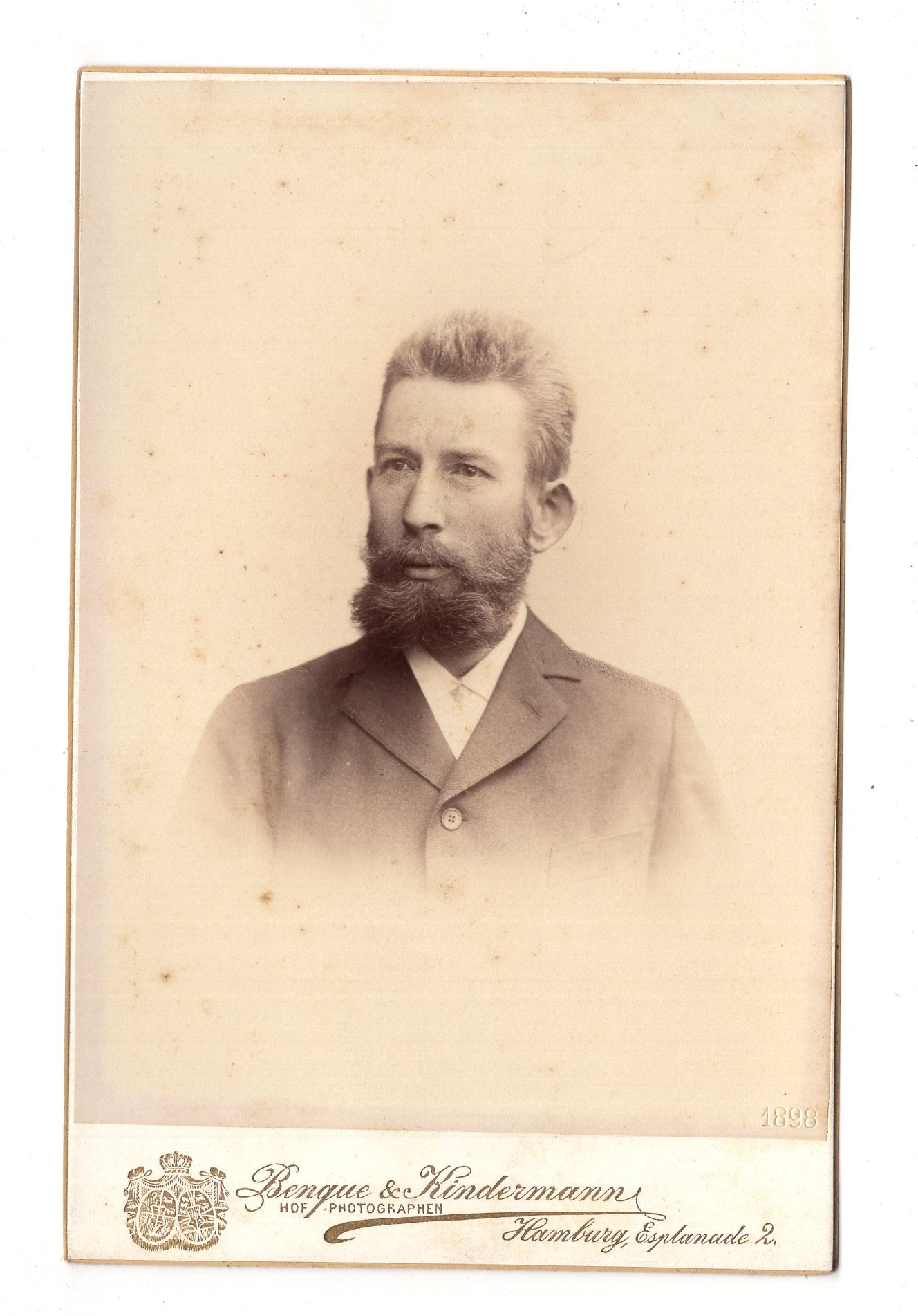 Fotografie Feiner Herr - Hamburg 1898 / CAB W-35