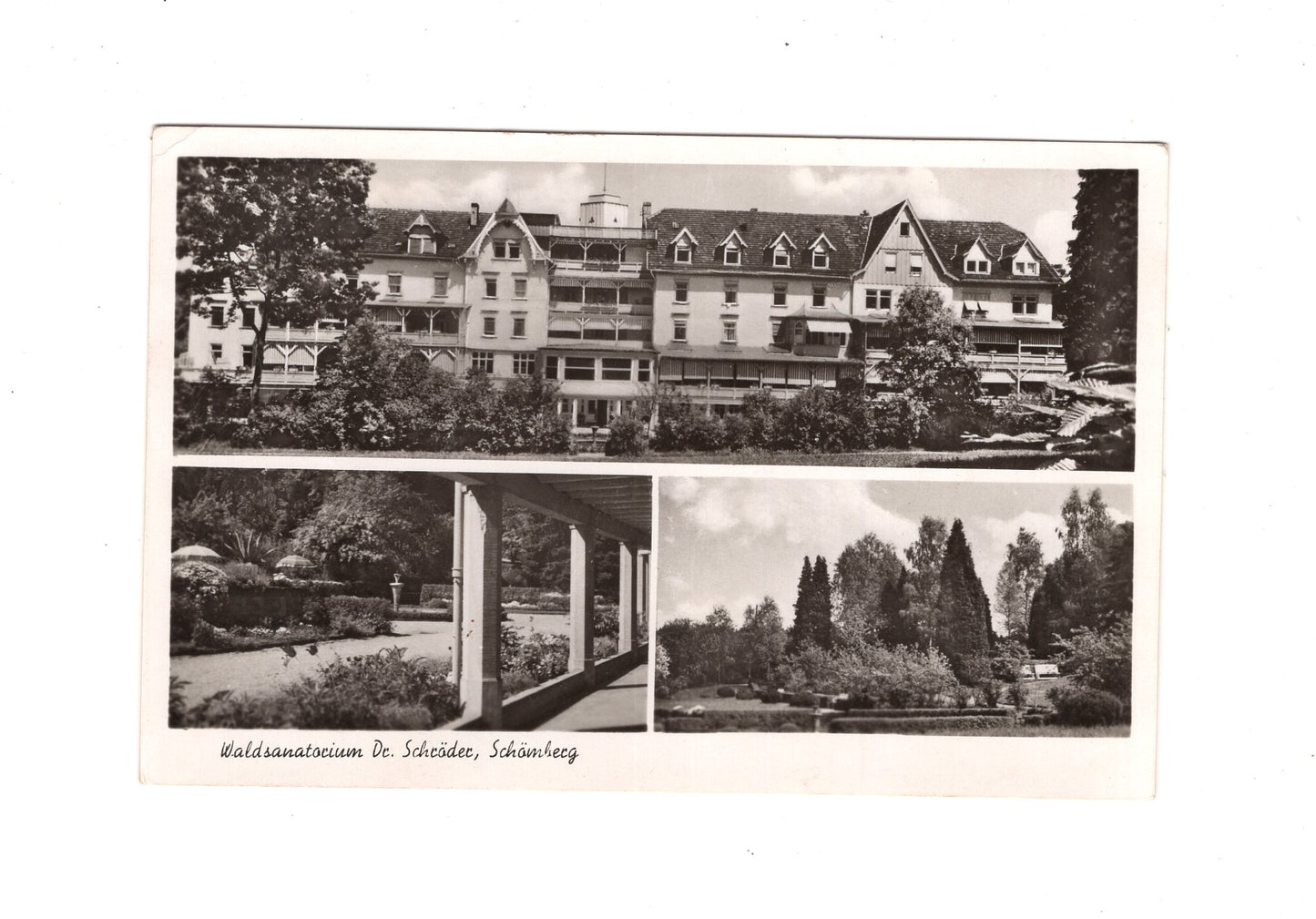 Ansichtskarte Waldsanatorium Dr. Schröder / Schömberg