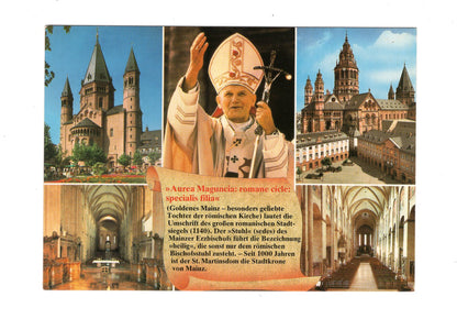 Ansichtskarte Papst Johannes Paul II. in Mainz