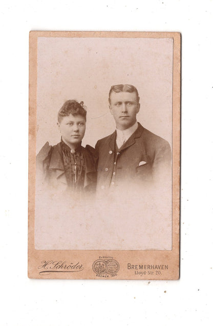 Fotografie Feines Paar - Bremerhaven 1890er