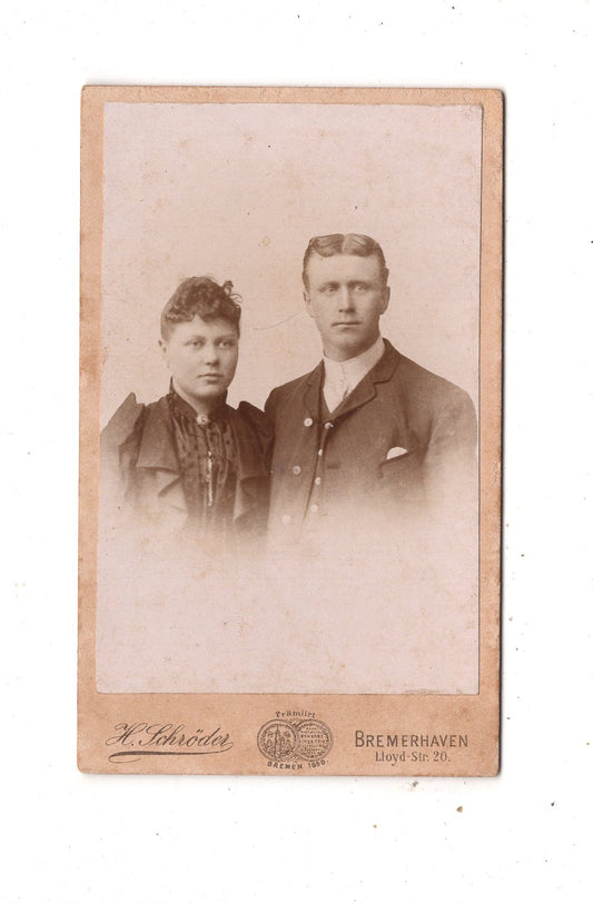 Fotografie Feines Paar - Bremerhaven 1890er