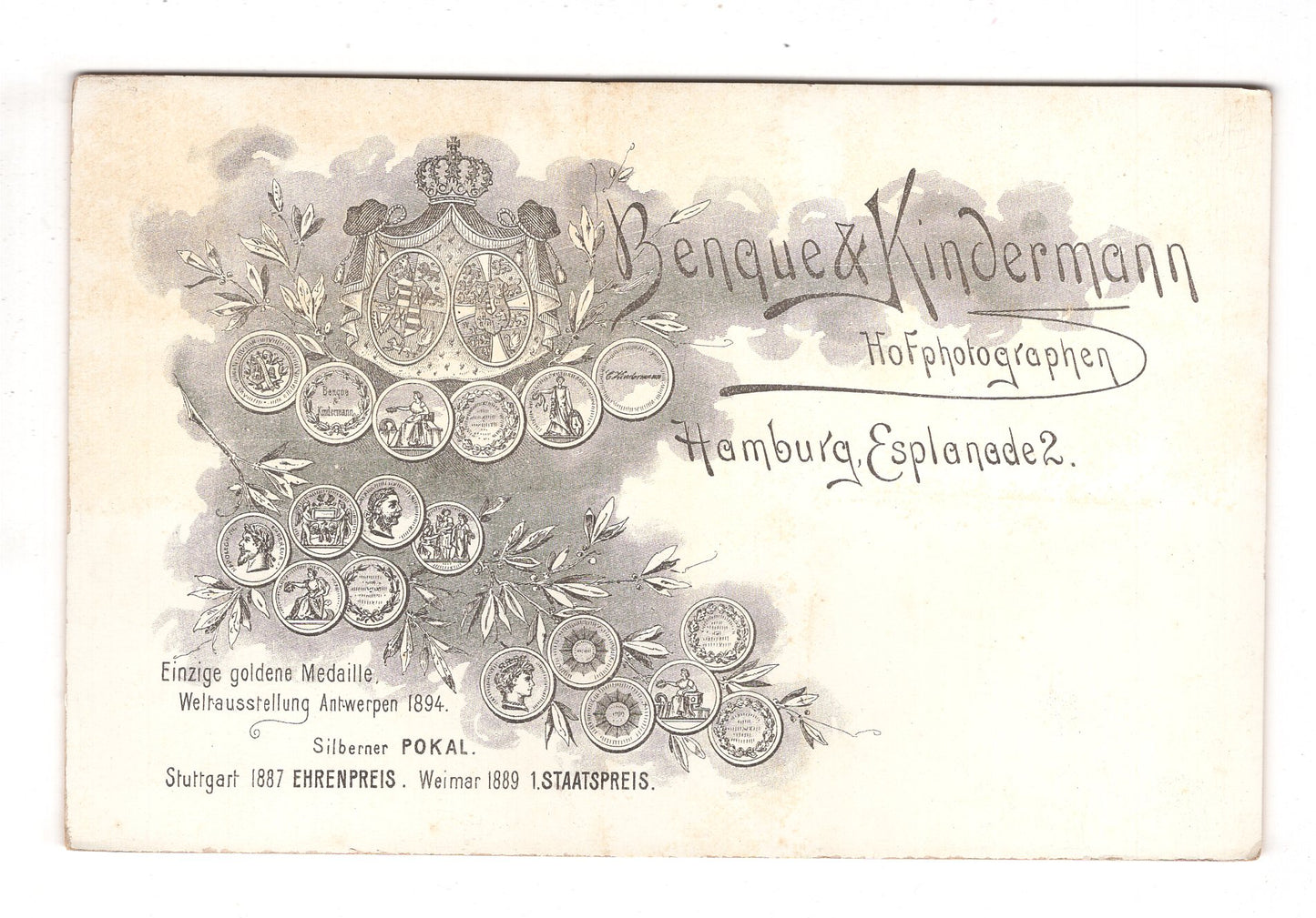 Fotografie Feiner Herr - Hamburg 1898 / CAB W-35