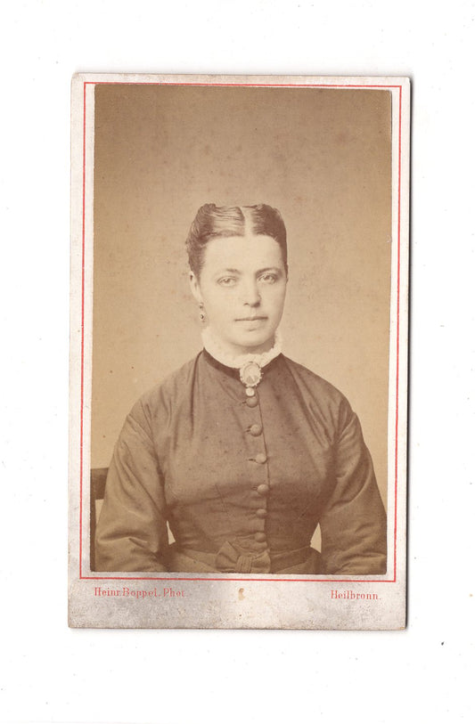 Fotografie Damenportrait - Heilbronn 1870er / CDV C1-11