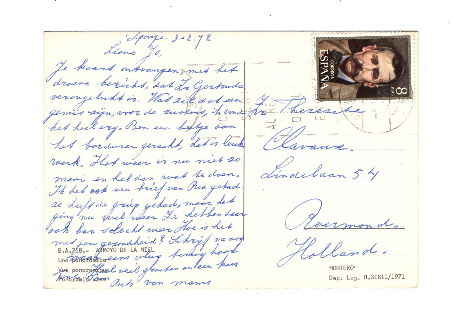 Ansichtskarte Arroyo de la Miel / Spanien