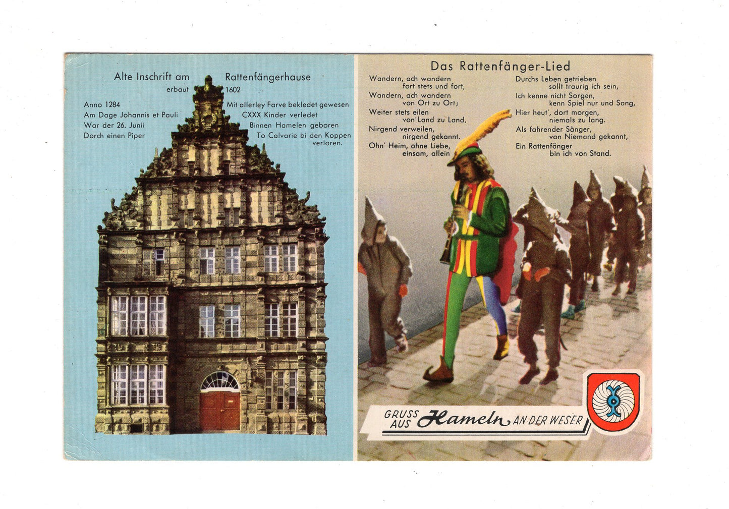 Ansichtskarte Hameln an der Weser / Rattenfänger-Lied / I1-60