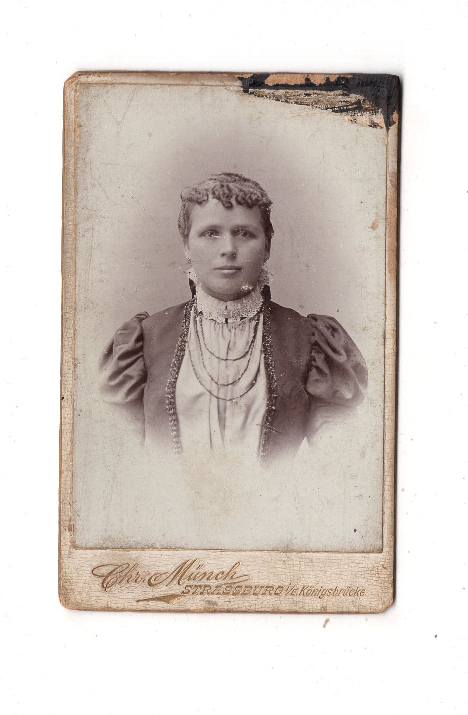 Fotografie Damenportrait - Straßburg 1890er