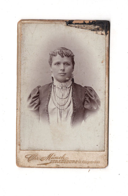 Fotografie Damenportrait - Straßburg 1890er