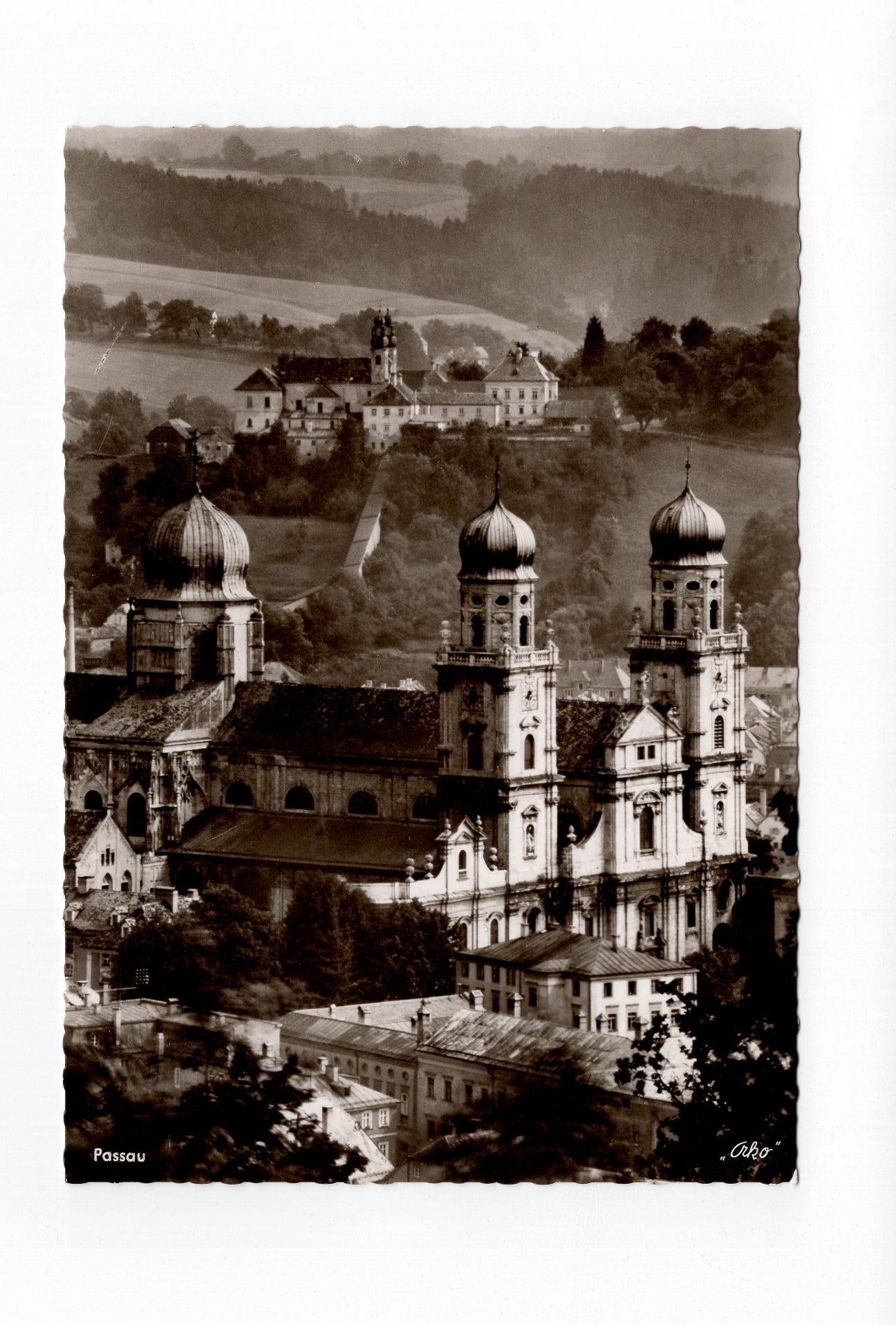 Ansichtskarte Passau an der Donau / Dom und Mariahilf
