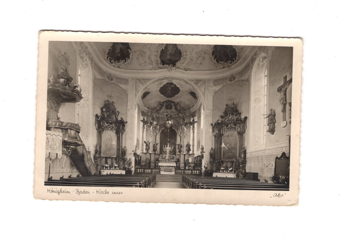 Ansichtskarte Königheim / Baden / Kirche