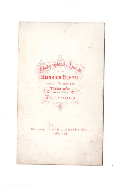 Fotografie Damenportrait - Heilbronn 1870er / CDV C1-11