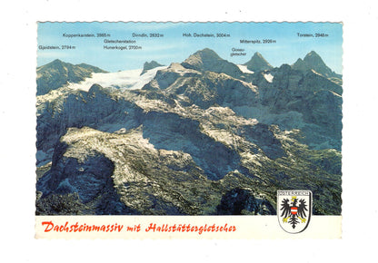 Ansichtskarte Dachsteinmassiv mit Hallstätter Gletscher / Österreich