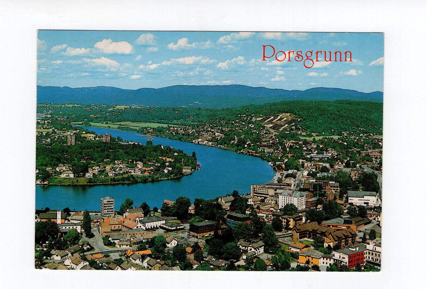 Ansichtskarte Porsgrunn / Norwegen