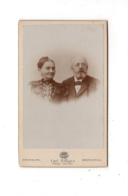 Fotografie Feines Paar - Osterburg 1890er