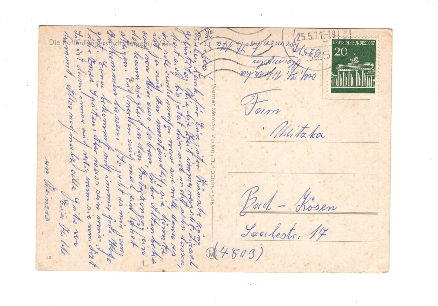 Ansichtskarte Hameln an der Weser / Rattenfänger-Lied / I1-60