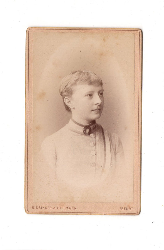 Fotografie Damenportrait - Erfurt 1880er / CDV C1-11