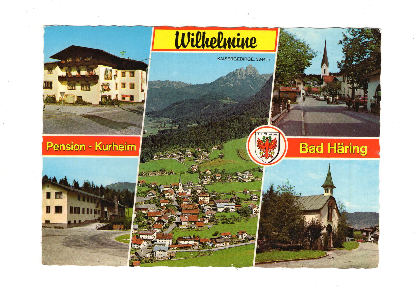 Ansichtskarte Pension-Kurheim Wilhelmine / Bad Häring / Tirol / Österreich