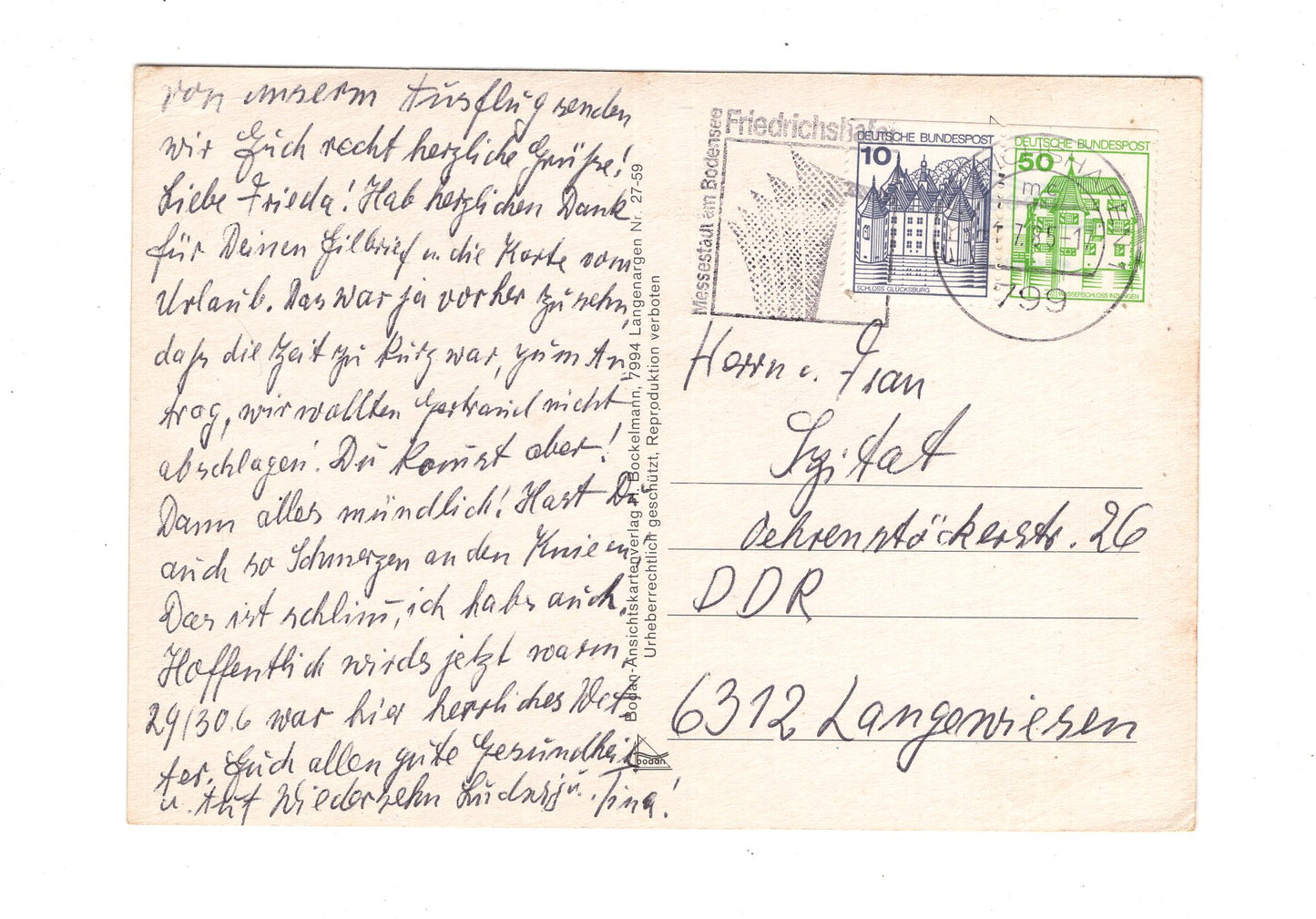 Ansichtskarte Bodensee / Reichenau / Lindau +++