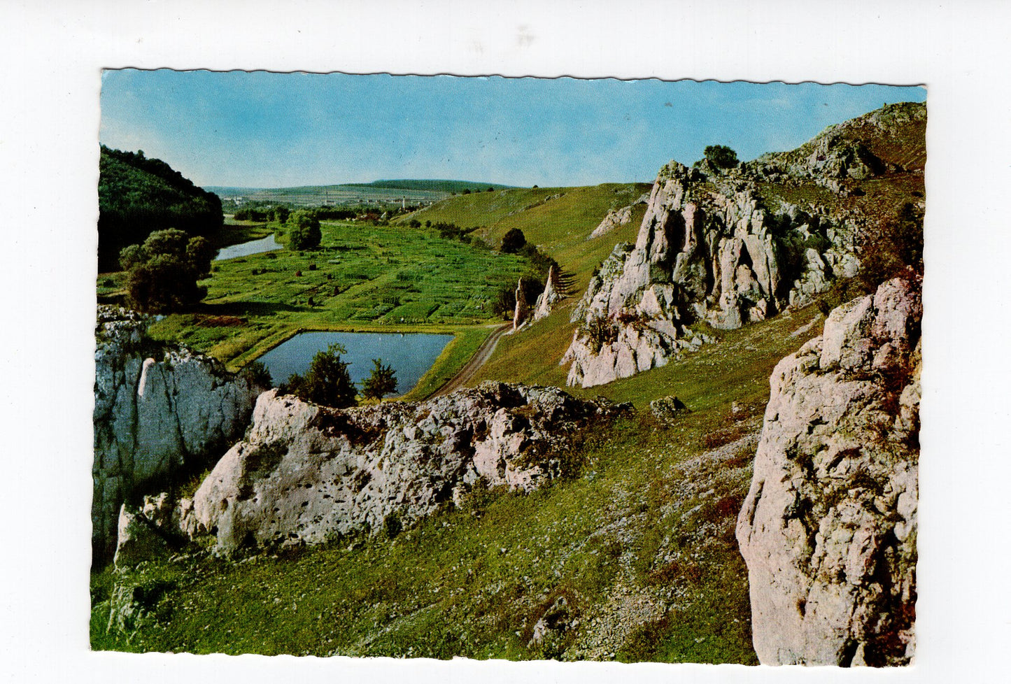 Ansichtskarte Eselsburgtal mit Steinernen Jungfrauen