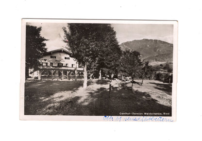Ansichtskarte Gasthof Pension Waldschenke / Ried / Oberbayern