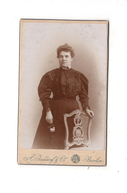 Fotografie Feine Dame - Berlin 1890er / CDV L1-32