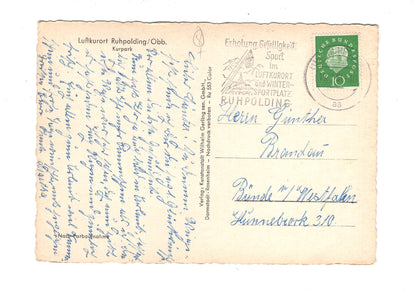 Ansichtskarte Ruhpolding / Oberbayern / Kurpark / H1-61
