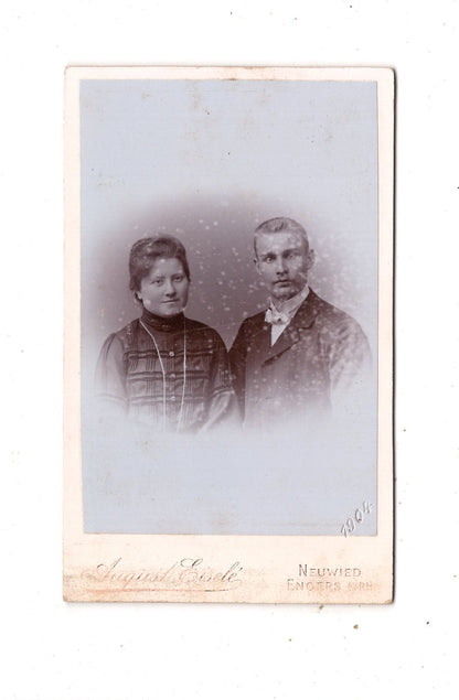 Fotografie Feines Paar - Neuwied / Engers 1904