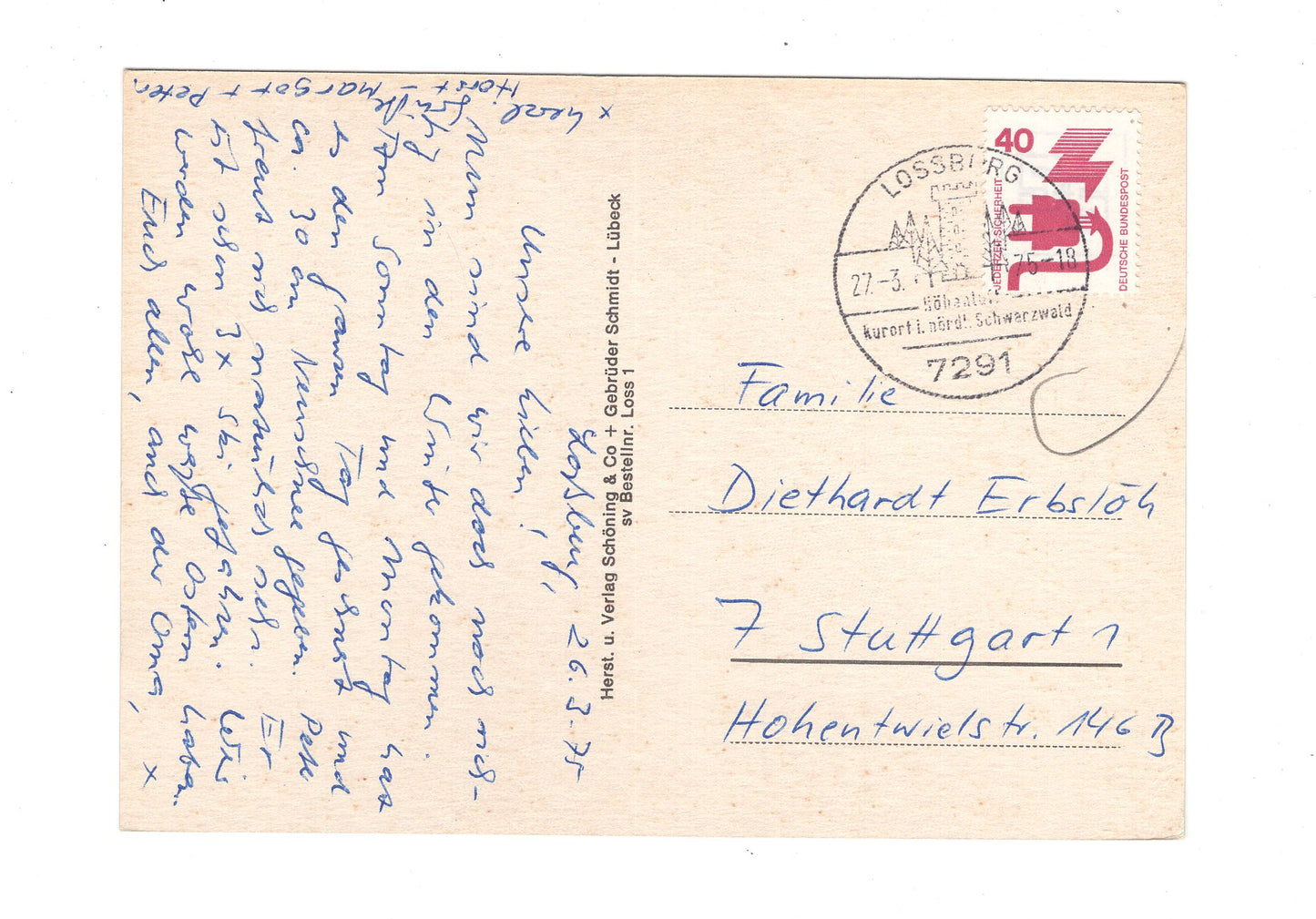 Ansichtskarte Lossburg-Rodt