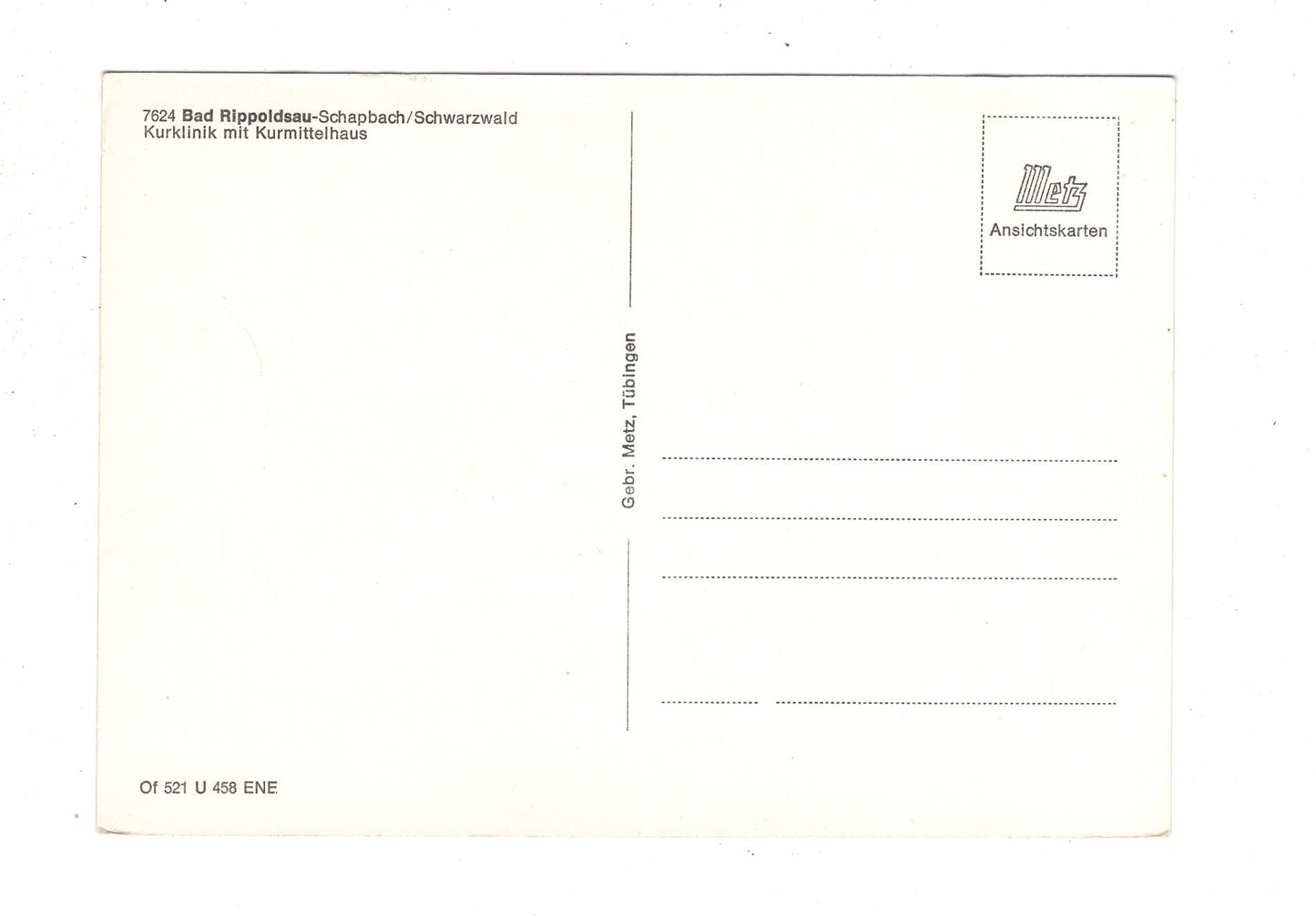 Ansichtskarte Bad Rippoldsau-Schapbach / Schwarzwald / Kurklinik / K1-48