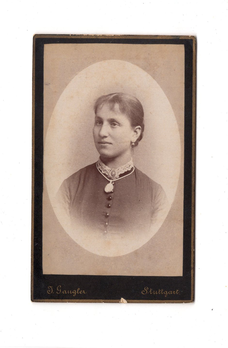 Fotografie Damenportrait - Stuttgart 1880er / CDV C1-11