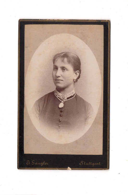 Fotografie Damenportrait - Stuttgart 1880er / CDV C1-11