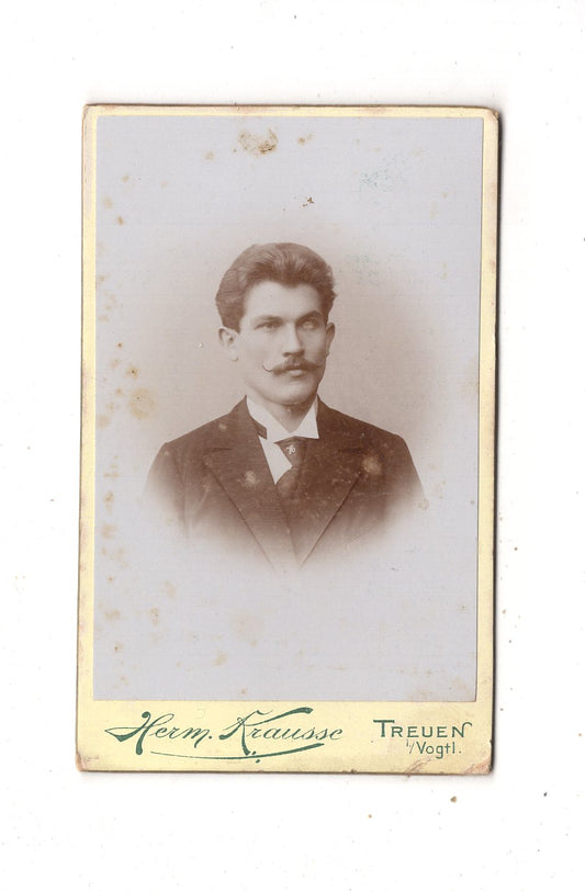 Fotografie Herrenportrait - Treuen im Vogtland 1890er