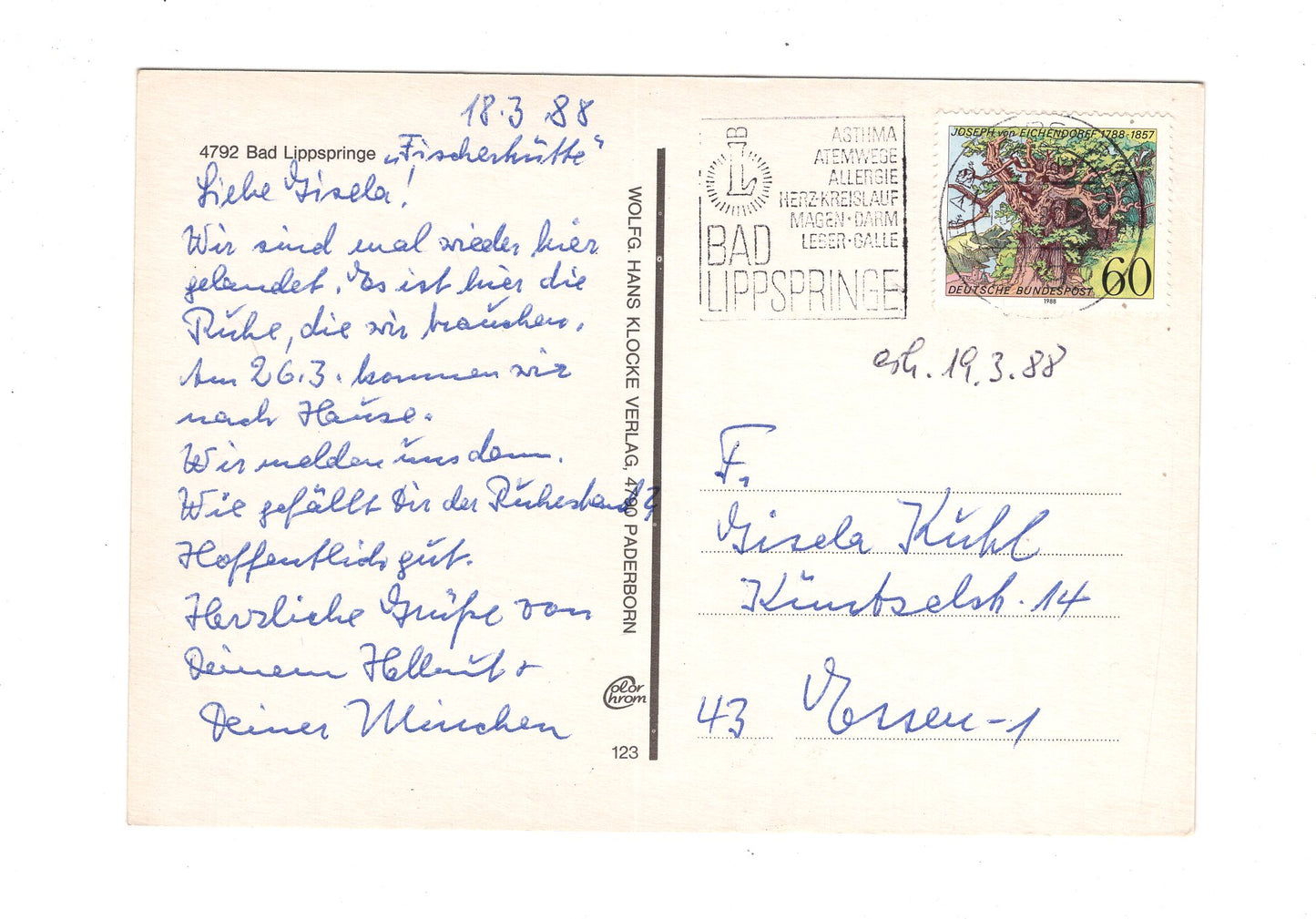 Ansichtskarte Bad Lippspringe / Kurmittelhaus +++