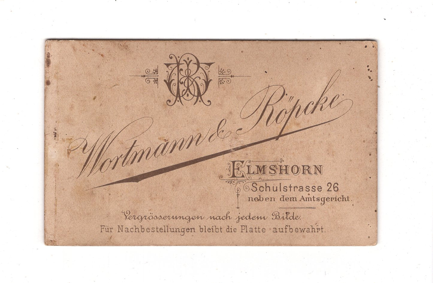 Fotografie Niedliches kleines Kind - Elmshorn 1890er / CDV M1-34