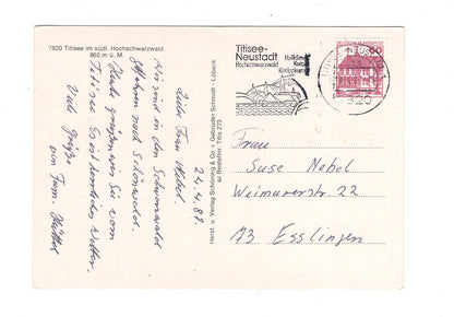 Ansichtskarte Herzliche Grüße vom Titisee im Hochschwarzwald / G1-65