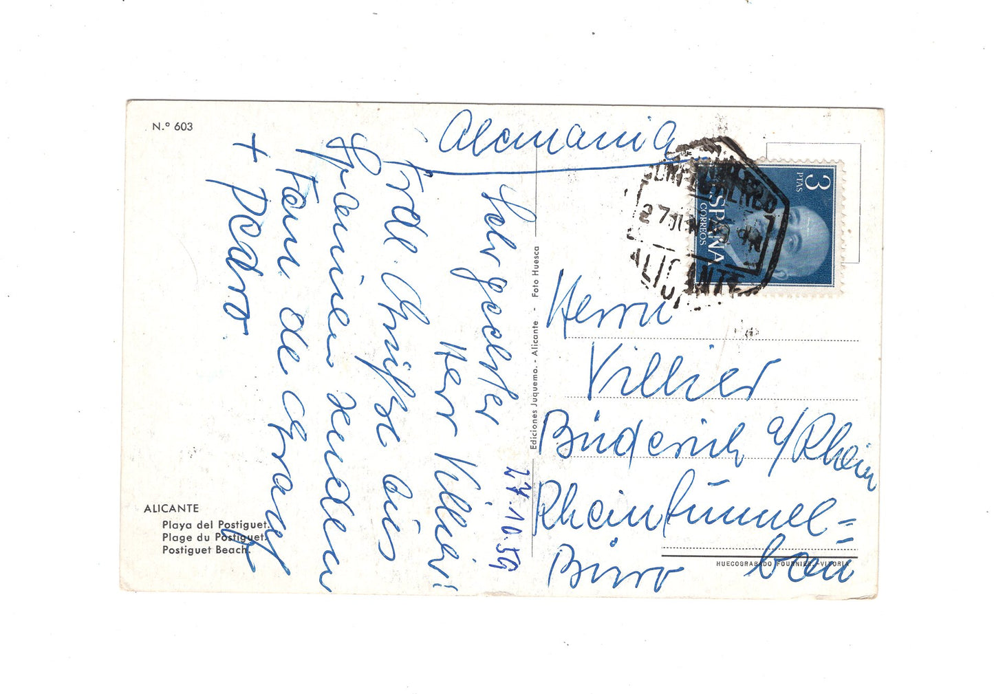 Ansichtskarte Alicante / Playa del Postiguet / Spanien